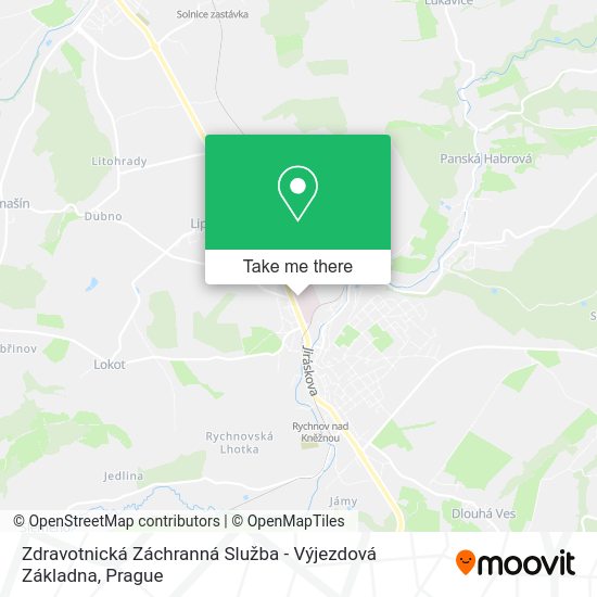 Zdravotnická Záchranná Služba - Výjezdová Základna map