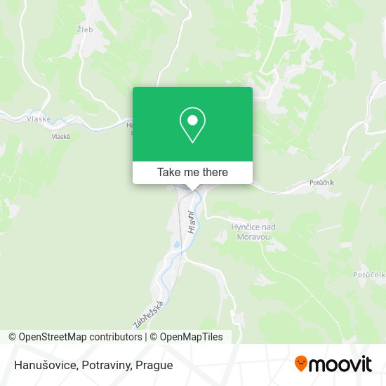 Карта Hanušovice, Potraviny