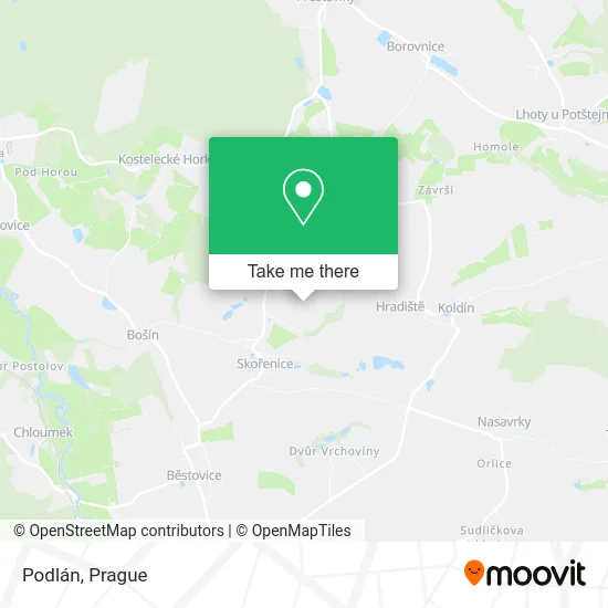 Карта Podlán