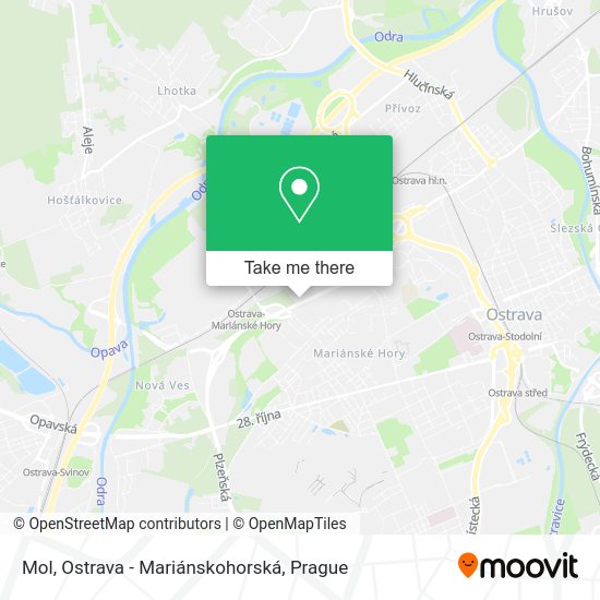 Mol, Ostrava - Mariánskohorská map