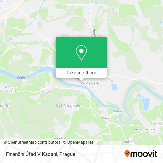 Finanční Úřad V Kadani map
