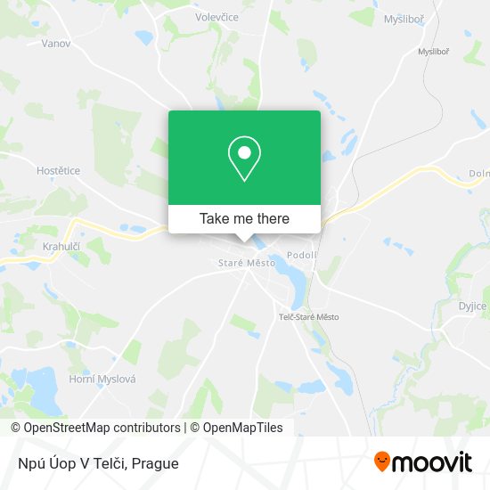 Npú Úop V Telči map