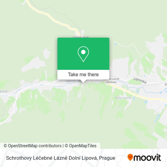 Schrothovy Léčebné Lázně Dolní Lipová map