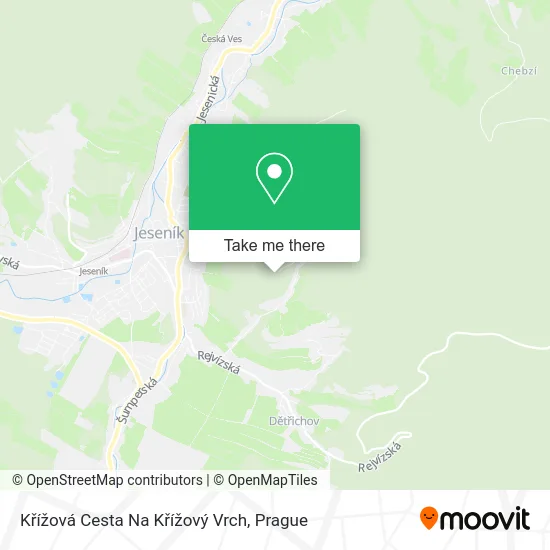 Křížová Cesta Na Křížový Vrch map