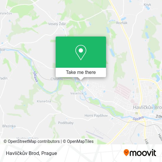 Havlíčkův Brod map