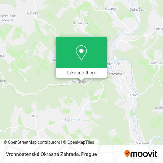 Vrchnostenská Okrasná Zahrada map