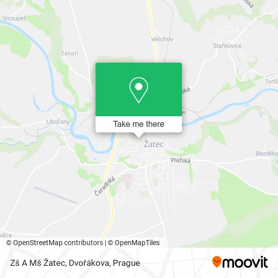 Zš A Mš Žatec, Dvořákova map