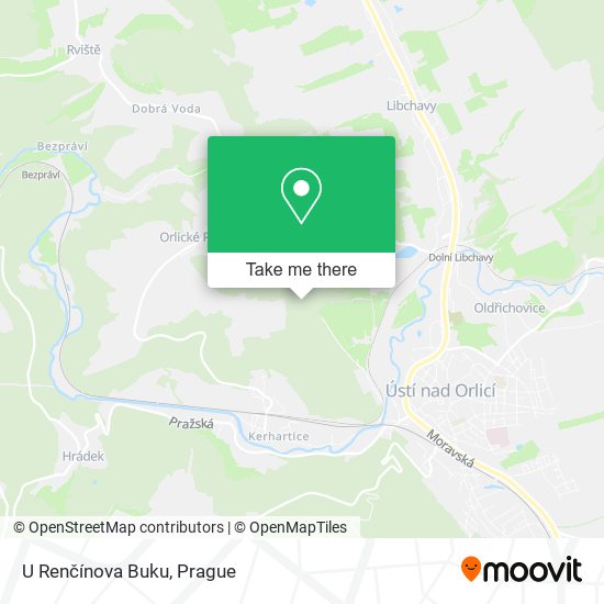 U Renčínova Buku map