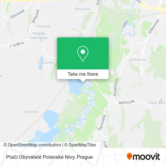 Ptačí Obyvatelé Polanské Nivy map