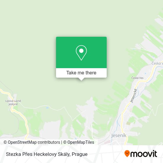 Stezka Přes Heckelovy Skály map