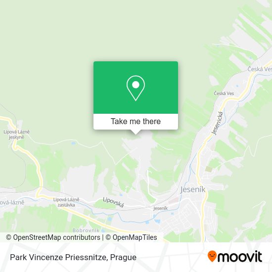 Park Vincenze Priessnitze map