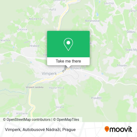 Vimperk, Autobusové Nádraží map