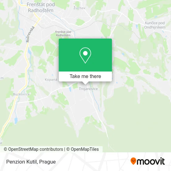 Карта Penzion Kutil