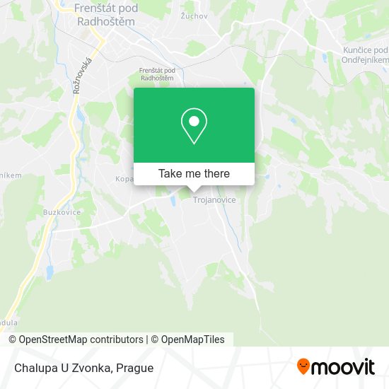 Карта Chalupa U Zvonka