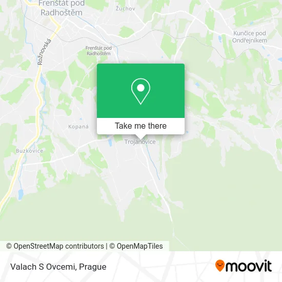Карта Valach S Ovcemi