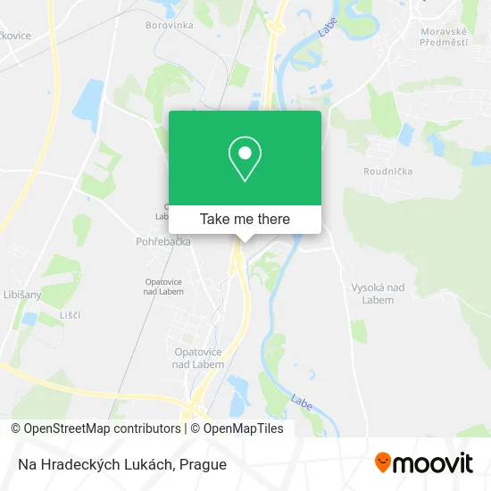 Карта Na Hradeckých Lukách