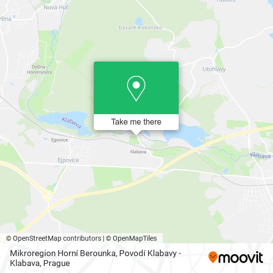 Mikroregion Horní Berounka, Povodí Klabavy - Klabava map