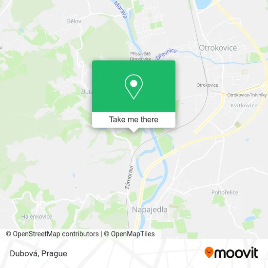 Карта Dubová
