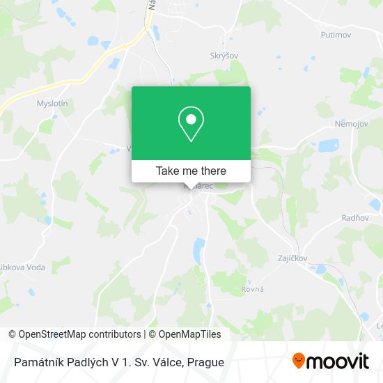 Památník Padlých V 1. Sv. Válce map