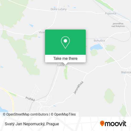 Svatý Jan Nepomucký map