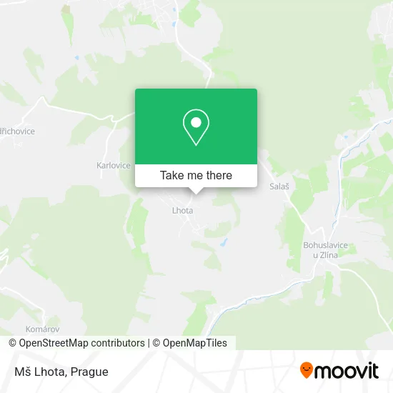 Карта Mš Lhota