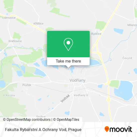 Fakulta Rybářstní A Ochrany Vod map