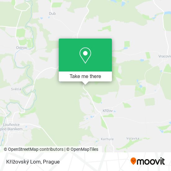 Křížovský Lom map