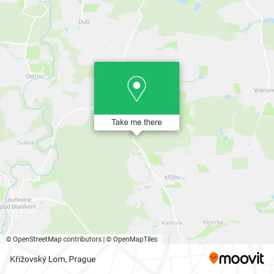 Křížovský Lom map