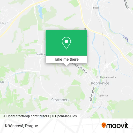 Křtěncová map