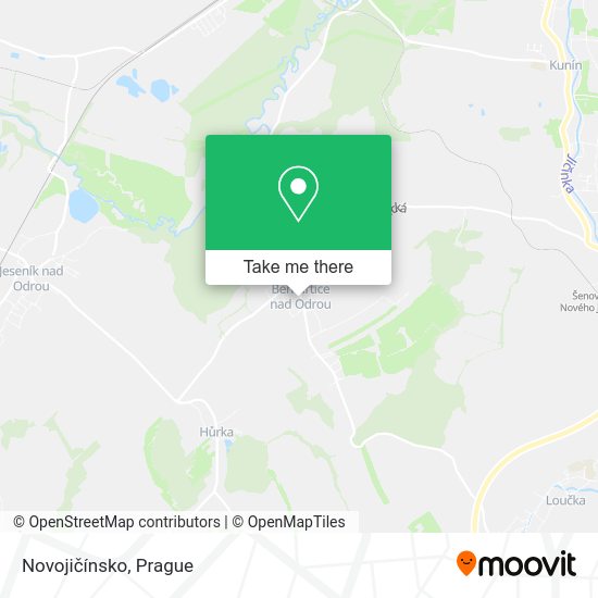 Novojičínsko map