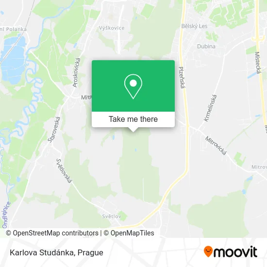 Карта Karlova Studánka