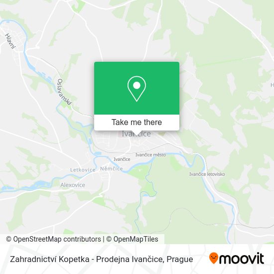 Zahradnictví Kopetka - Prodejna Ivančice map