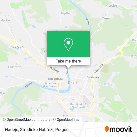 Naděje, Středisko Nábřeží map