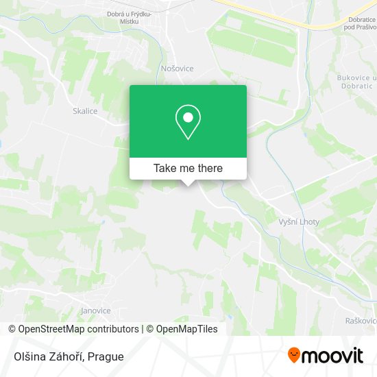 Olšina Záhoří map