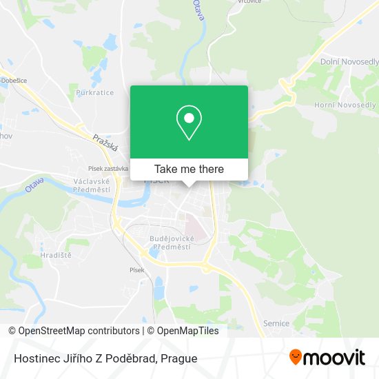 Hostinec Jiřího Z Poděbrad map