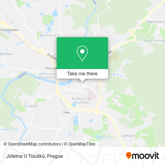 Jídelna U Toušků map