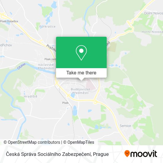 Česká Správa Sociálního Zabezpečení map