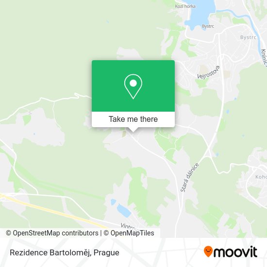 Rezidence Bartoloměj map