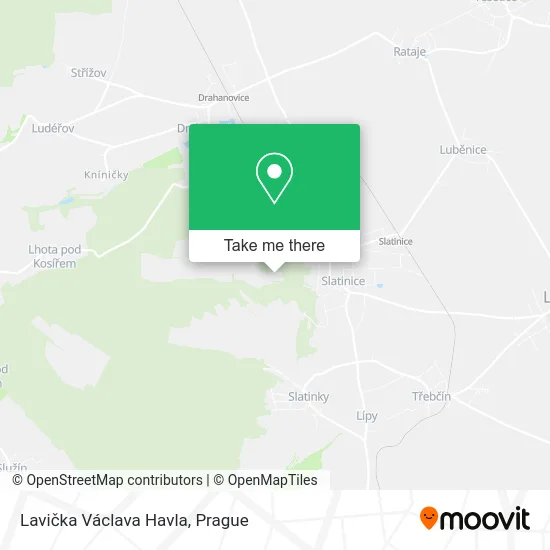 Карта Lavička Václava Havla