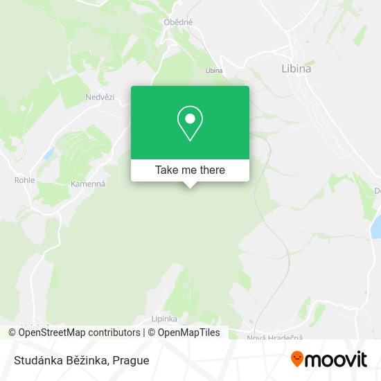 Studánka Běžinka map