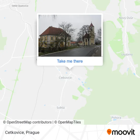 Карта Cetkovice