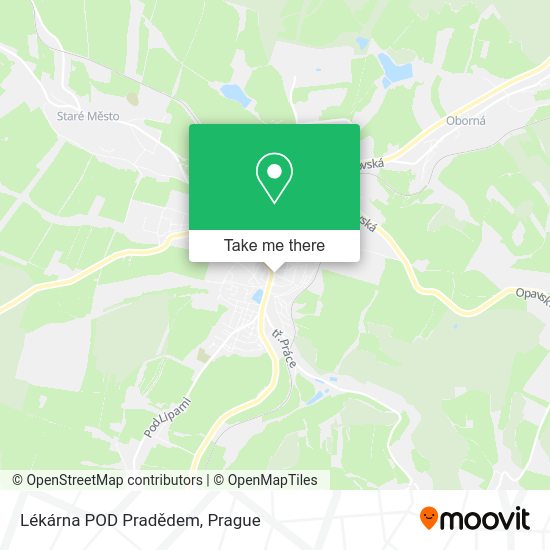 Lékárna POD Pradědem map