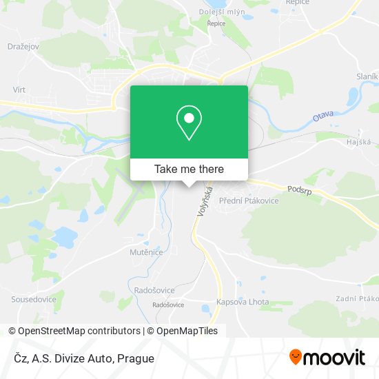 Čz, A.S. Divize Auto map