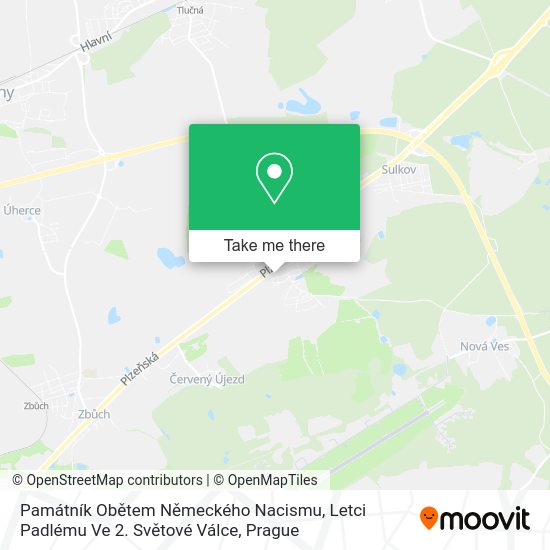 Památník Obětem Německého Nacismu, Letci Padlému Ve 2. Světové Válce map