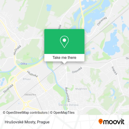 Hrušovské Mosty map