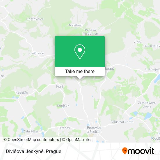 Divišova Jeskyně map