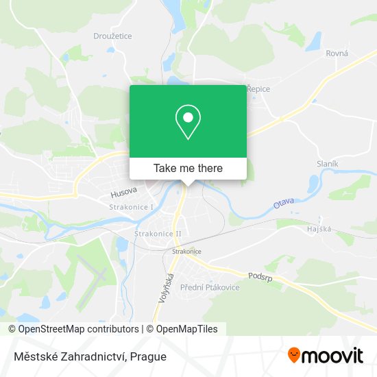 Městské Zahradnictví map