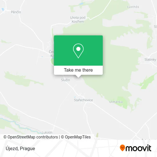 Карта Újezd