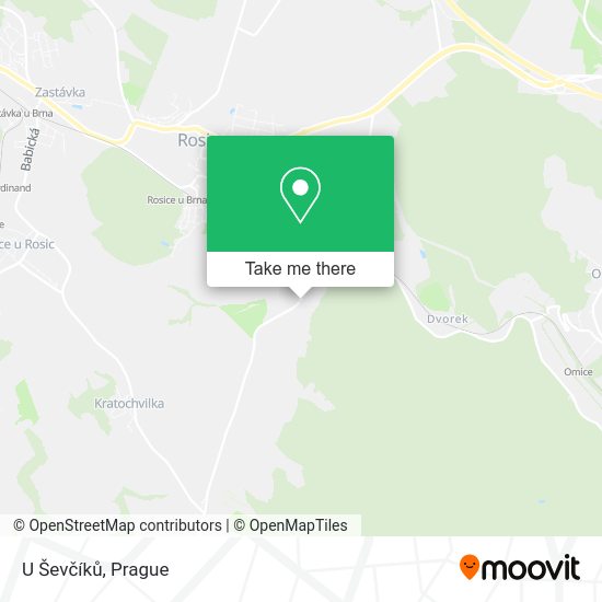 U Ševčíků map