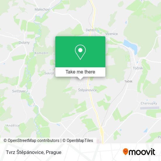 Tvrz Štěpánovice map